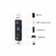 Nincs szín - Micro SD USB TF OTG - USB 2.0 adapter kártyaolvasó Android IOS táblagéphez BLK