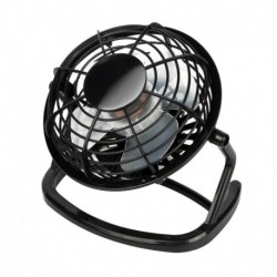 Fekete - Mini hordozható USB asztali ventilátor Kis, csendes, személyes hűtő USB-vel működő asztali ventilátor