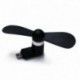 Kék - Aranyos Mini Micro USB elektromos ventilátor Android telefonhűtő hűtés SmartPhone-hoz
