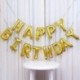 Arany - Boldog születésnapi pálcát Hännende Folienballon Luftballons Buchstaben Geburtstag Deko