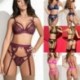 Kék - Női csipke szexi fehérnemű hálóing Alsónemű G-string Babydoll ruhás hálóing