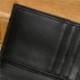 Nincs szín - Férfi bőr RFID Safe ID hitelkártyatartó pénztárca vékony zsebtáska pénztárca Egyesült Királyság
