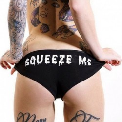 * 43 XL méret, fekete - &quot SOUEEZE ... - Női szexi fehérnemű csipke tanga G-string V-string bugyi Knickers fehérnemű