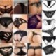* 43 XL méret, fekete - &quot SOUEEZE ... - Női szexi fehérnemű csipke tanga G-string V-string bugyi Knickers fehérnemű