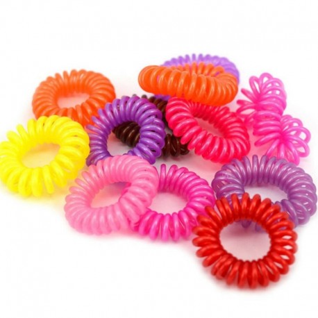 12PCS gyöngyházfényű színekGirl E ... - 100Pcs női lányok hajpánt nyakkendők kötélgyűrű rugalmas hajpánt lófarok