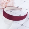 Bor vörös - Szatén borítású Alice Band fejpánt hajpánt Különböző színű, 2,5 cm