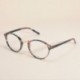 Virág - Vintage átlátszó lencsés szemüvegkeret Retro kerek férfi női uniszex szemüveg