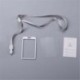 Ezüst kötél   ezüst - Alumínium ötvözetű fém üzleti munkakártya azonosító jelvénytulajdonos zsinórtáska