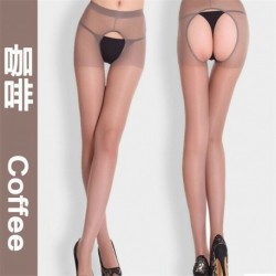 Kávé - Divat női szexi nyitott lágyék lágyék nélküli vékony harisnyanadrág harisnya