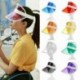 Rózsaszín - Unisex neon zöld rózsaszín póker visor sapka fejpánt sapka golf tenisz szarvasbuli számára