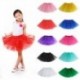 Rózsaszín - LÁNYOK TUTU SKIRT DANCE PARTY HEN BALET TULLE TUTU 3 RÉTES SZOKNÉL 2-8 ÉV