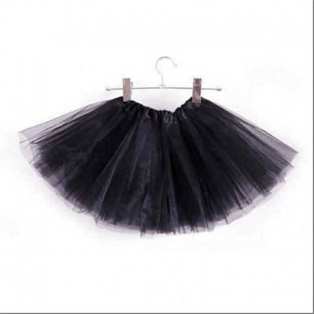 Fekete - LÁNYOK TUTU SKIRT DANCE PARTY HEN BALET TULLE TUTU 3 RÉTES SZOKNÉL 2-8 ÉV