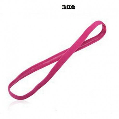 Rózsavörös - Lányok Női Férfi Rugalmas jóga fejpánt Sport gumi izzókagyló vékony hajszalagok USA