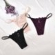 Fekete - Női szexi alacsony derék bugyik G-string bugyik tanga fehérnemű fehérnemű alsónadrág