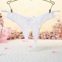 fehér - Női csipke bugyi Növény nélküli fehérnemű tanga Fehérnemű virágos rövidnadrág G-string