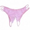Rózsaszín - Női csipke bugyi Növény nélküli fehérnemű tanga Fehérnemű virágos rövidnadrág G-string