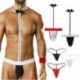* 2 Fekete - Férfi G húr tanga dudor táska bugyi Micro Bikini T-back fehérnemű nadrág rövid
