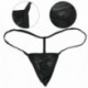 * 2 Fekete - Férfi G húr tanga dudor táska bugyi Micro Bikini T-back fehérnemű nadrág rövid