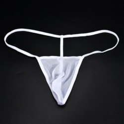 * 1 Fehér - Férfi G húr tanga dudor táska bugyi Micro Bikini T-back fehérnemű nadrág rövid