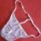 * 1 Fehér - Férfi G húr tanga dudor táska bugyi Micro Bikini T-back fehérnemű nadrág rövid