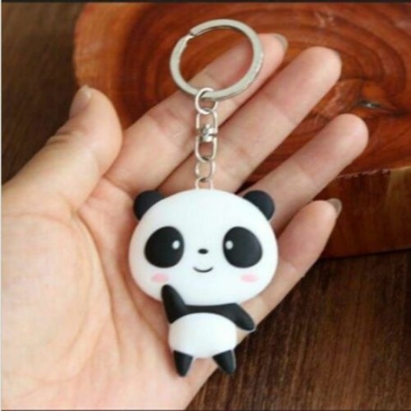 * 40 Panda - Kreatív fémötvözet kulcstartó kulcstartó unisex kulcstartó iránytű kulcstartó gyűrű