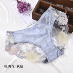 Szürke - Női szexi puszta csipke fehérnemű G-string rövidnadrág fehérnemű bugyi tanga nadrág