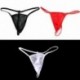 * 1 Fekete - Szexi férfi G-string nadrág Mesh fehérnemű T-back rövidnadrág Bikini alsónadrág Új