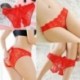 Kék - Női női csipke G-string alsónadrág bugyi tanga fehérnemű fehérnemű trikó