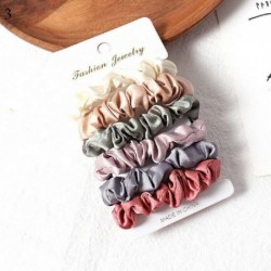 * 3 6db / tétel - Set Colorful Scrunchies hajszalagok Scrunchy Hair Tie Kötelek kiegészítők UK