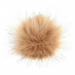 Khaki - 10 cm-es mosómedve szőrös bolyhos Pom Pom labda kalapos ruházat táska cipők kulcstartó barkácsolás