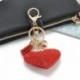 Piros - Kristály strasszos szív báj medál kulcstartó táska táska kulcstartó kulcstartó