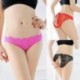 narancssárga - Női virágos csipke bugyi nyitott popsi tanga G-string alsónadrág Láb nélküli fehérnemű!