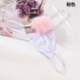 Rózsaszín - Szexi japán tanga bugyi szép nyúlfarkú g-string szőrgömb bikini bugyi