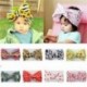 Napraforgó - Baby Kids Sunflower Big Bowknot Wide fejpántú hajszalag turbán fejpánt ajándék