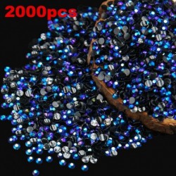 2000db 2mm-es Csillogó kristályos - strasszos dísz körömhöz - műkörömhöz