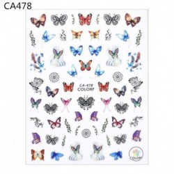 Ideiglenes köröm tetoválás - vízálló matrica - unisex - Pillangó mintás - CA478 verzió