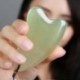 Nincs szín - Gua Sha Green Jade kaparólap Arcápoló Masszírozó Egészségkaparó eszközök USA!