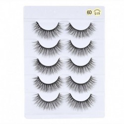 * 019 - 5pár 6D Mink Hair műszempilla hosszabbító vastag, hosszú, törékeny szempillák