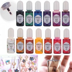 13 palack 10g epoxi UV gyanta festék színezék gyanta pigment vegyes szín DIY kézműves