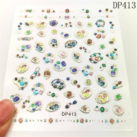 Ideiglenes köröm tetoválás - vízálló matrica - unisex - Pillangó mintás - DP413 verzió