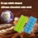 Sárga - 10 adagos Húsvéti tojás alakú szilikon sütőforma - L1Y1