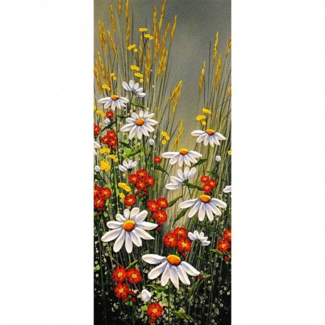 3 * Blumen Gras 100 * 50cm - Teljes körű fúró 5D strasszos kép barkácsolás virágok gyémántfestés