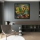 Blumen - LD361 - Teljes körű fúró gyémántfestés DIY elegáns virág fal kép poszter