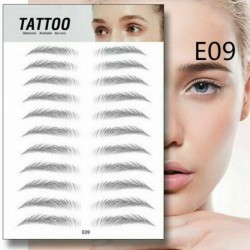 11 pár Ideiglenes szemöldök tetoválás - vízálló matrica - unisex - Húsvéti mintákkal - E09 verzió