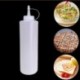 250ml-8oz - Műanyag átlátszó nyomó palackfűszer-adagoló Ketchup mustármártás 8-24oz