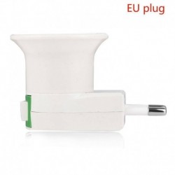 EU csatlakozó - E27 izzó foglalat tartó dugaszolható adapter csavaros alap lámpa fal amerikai EU csatlakozó új