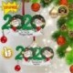 10db akasztók - 2020 Boldog karácsonyt lógó díszcsalád, személyre szabott díszek karácsonyi dekoráció