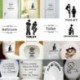 * 2 - WC-WC WC-matrica Vinyl Art kivehető fürdőszobai falfestmény Home DIY Decor