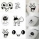 * 8 - WC-WC WC-matrica Vinyl Art kivehető fürdőszobai falfestmény Home DIY Decor