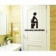 * 8 - WC-WC WC-matrica Vinyl Art kivehető fürdőszobai falfestmény Home DIY Decor